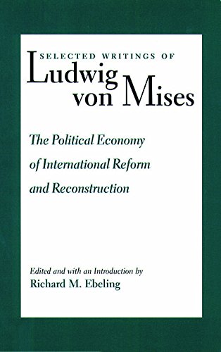 The Political Economy of International Reform and Reconstruction [Hardcover]