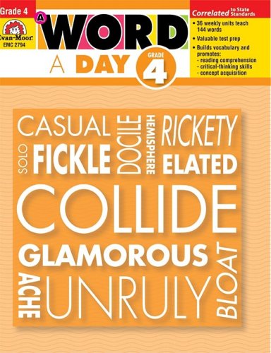 A Word A Day, Grade 4 [Paperback]