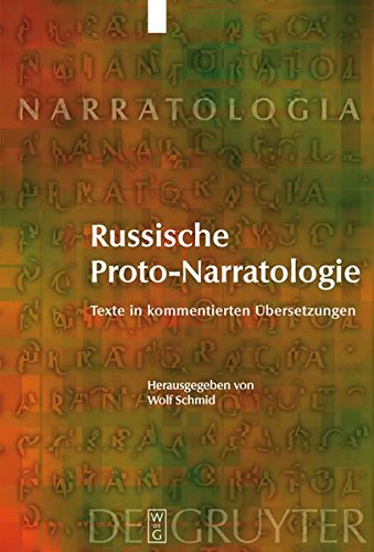 Russische Proto-Narratologie  Texte in kommentierten bersetzungen [Hardcover]