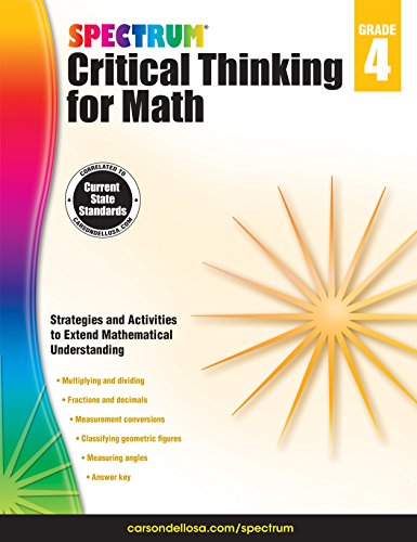 Spectrum Critical Thinking For Math, Grade 4 [Paperback]