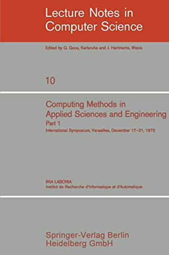 Computing Methods in Applied Sciences and Engineering International Symposium,  [Paperback]
