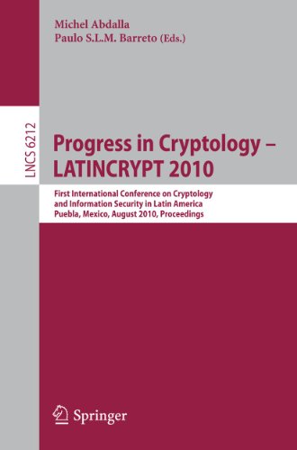 Progress in Cryptology - LATINCRYPT 2010 First International Conference on Cryp [Paperback]