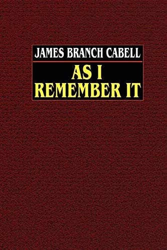As I Remember It [Paperback]