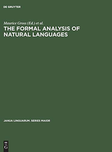 Formal Analysis of Natural Languages  Proceedings of the First International Co [Hardcover]