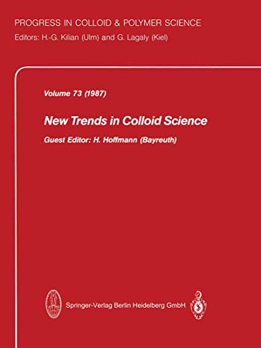 New Trends in Colloid Science [Paperback]