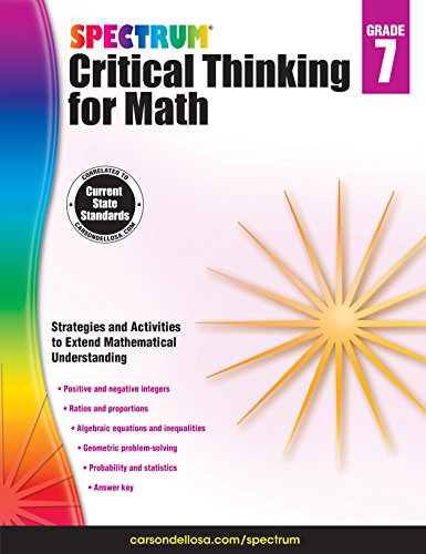 Spectrum Critical Thinking For Math, Grade 7 [Paperback]