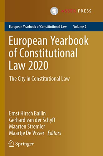 European Yearbook of Constitutional Law 2020 The City in Constitutional Law [Paperback]