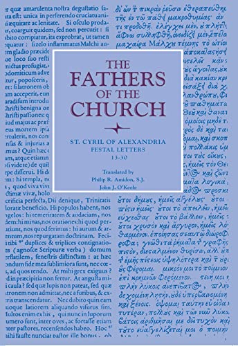 Festal Letters, 13-30  (fathers Of The Church) [Hardcover]