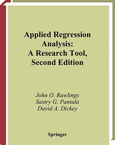 Applied Regression Analysis A Research Tool [Hardcover]