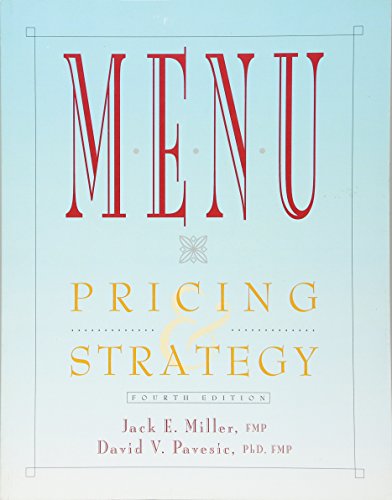 Menu Pricing and Strategy [Paperback]
