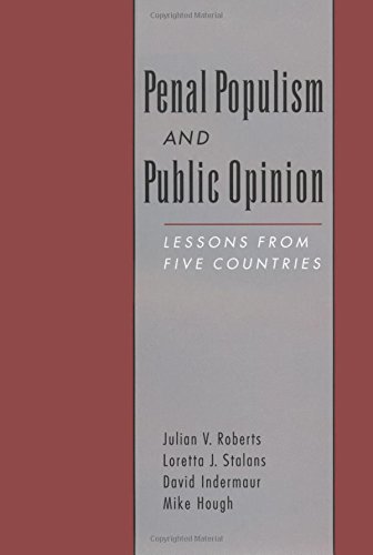 Penal Populism and Public Opinion Lessons from Five Countries [Hardcover]