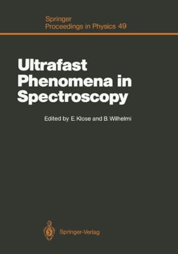 Ultrafast Phenomena in Spectroscopy Proceedings of the Sixth International Symp [Paperback]