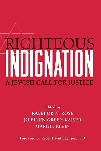 Righteous Indignation A Jewish Call for Justice [Paperback]