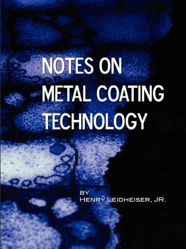 Notes On Metal Coating Technology (applied Engineering) [Paperback]