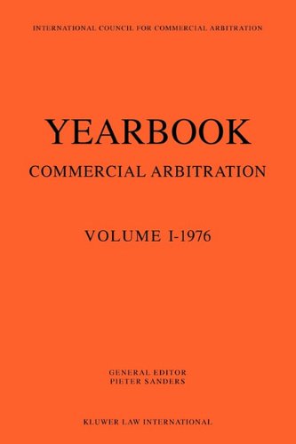 Yearbook Commercial Arbitration [Paperback]