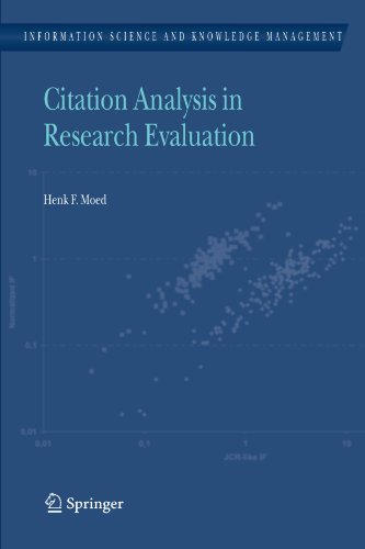 Citation Analysis in Research Evaluation [Paperback]