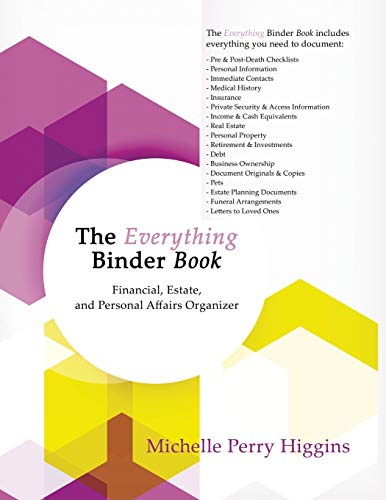 Everything Binder Book  Financial, Estate, and Personal Affairs Organizer [Paperback]