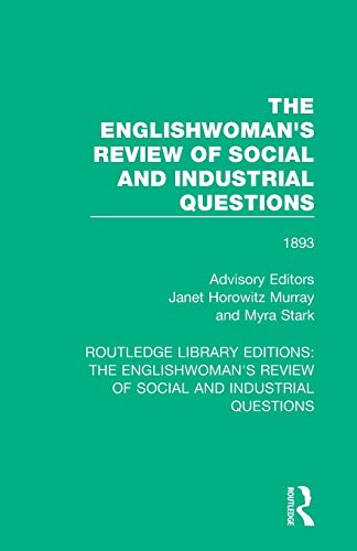 The Englishwoman's Review of Social and Industrial Questions 1893 [Paperback]