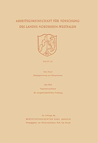 Energiegewinnung aus Kernprozessen. Gegenwartsprobleme der energiewirtschaftlich [Paperback]