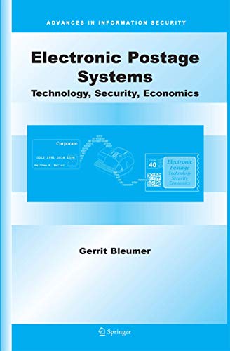 Electronic Postage Systems Technology, Security, Economics [Paperback]