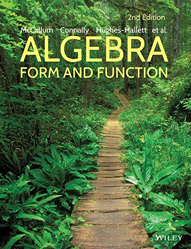 Algebra Form and Function [Hardcover]