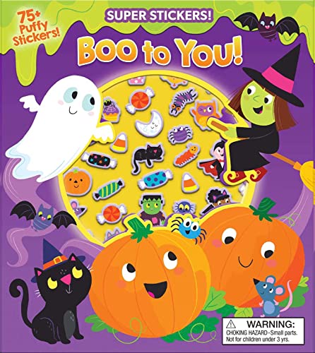 Halloween Super Puffy Stickers Boo to You [Paperback]