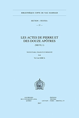Les Actes de Pierre et des douze apotres (NH VI, 1) [Paperback]