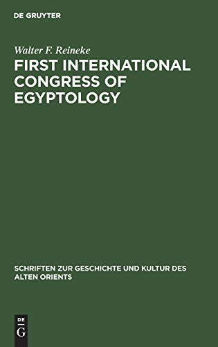 First International Congress Of Egyptology [Hardcover]