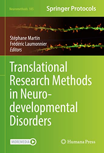 Translational Research Methods in Neurodevelopmental Disorders [Hardcover]