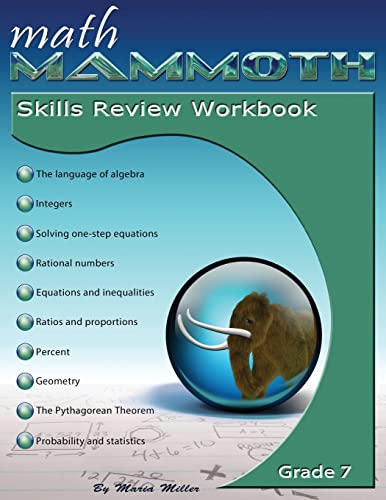 Math Mammoth Grade 7 Skills Review Workbook [Paperback]