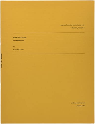 Hittite Birth Rituals [Paperback]