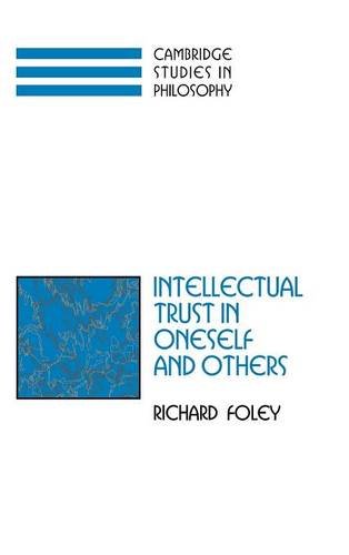 Intellectual Trust in Oneself and Others [Hardcover]