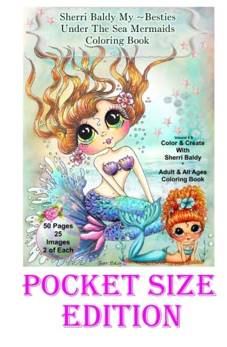 Sherri Baldy My-Besties Under The Sea Pocket Size Coloring Book Pocket Sized Fu [Paperback]