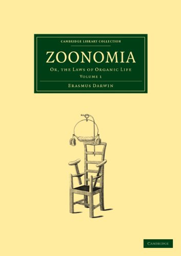Zoonomia Volume 1 Or, the Laws of Organic Life [Paperback]