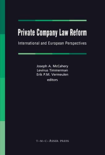 Private Company Law Reform International and European Perspectives [Hardcover]