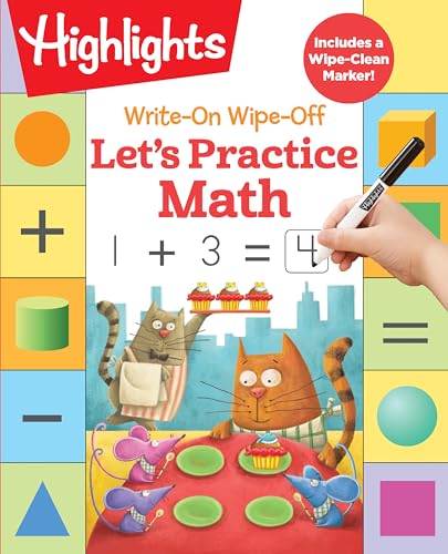 Write-On Wipe-Off Let's Practice Math [Spiral bound]