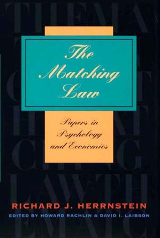 Matching Law  Papers in Psychology and Economics [Paperback]