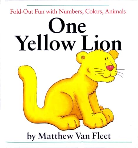 One Yellow Lion Fold-Out Fun with Numbers, Colors, Animals [Novelty book]