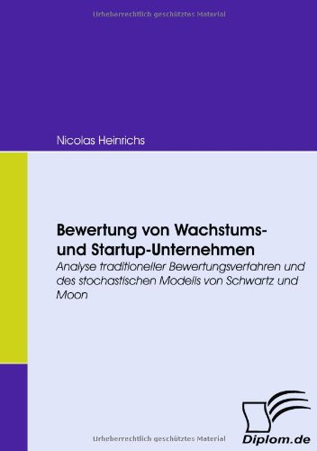 Bewertung Von Wachstums- und Startup-Unternehmen [Paperback]