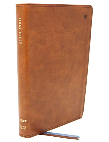 NET Bible, Thinline Large Print, Leathersoft, Brown, Comfort Print Holy Bible [Leather / fine bindi]