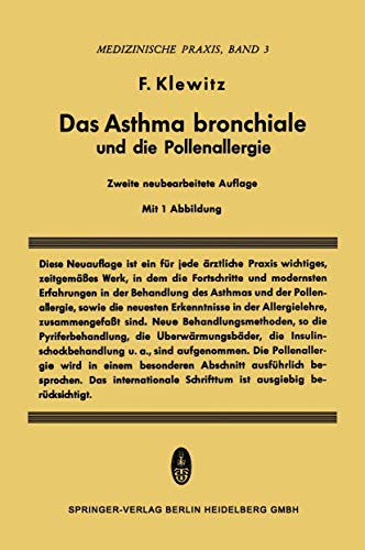 Das Asthma Bronchiale und die Pollenallergie [Paperback]