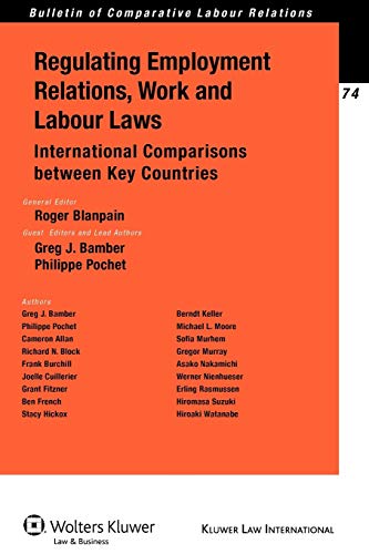 Regulating Employment Industrial Relations And Labour Law Intl Co (kluwer Law In [Paperback]