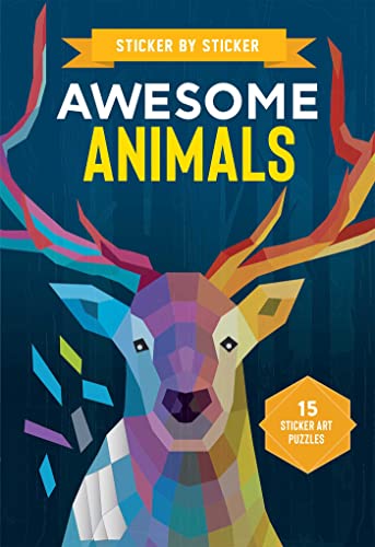 Sticker by Sticker Awesome Animals [Paperback]