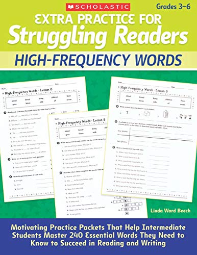 Extra Practice for Struggling Readers High-Frequency Words Motivating Practice [Paperback]