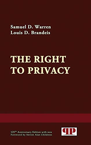 The Right To Privacy [Hardcover]