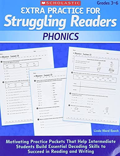 Extra Practice for Struggling Readers Phonics Motivating Practice Packets That [Paperback]