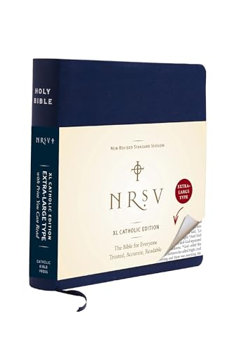 NRSV XL, Catholic Edition, Navy Leathersoft: Holy Bible [Leather / fine bindi]