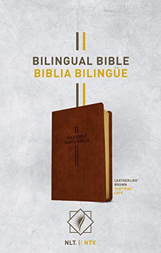 Bilingual Bible / Biblia bilinge NLT/NTV (LeatherLike, Brown) [Leather / fine bindi]