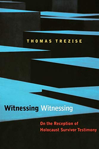 Witnessing Witnessing On the Reception of Holocaust Survivor Testimony [Paperback]