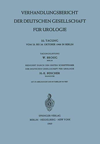 Verhandlungsbericht der Deutschen Gesellschaft fr Urologie 22. Tagung vom 23.  [Paperback]
